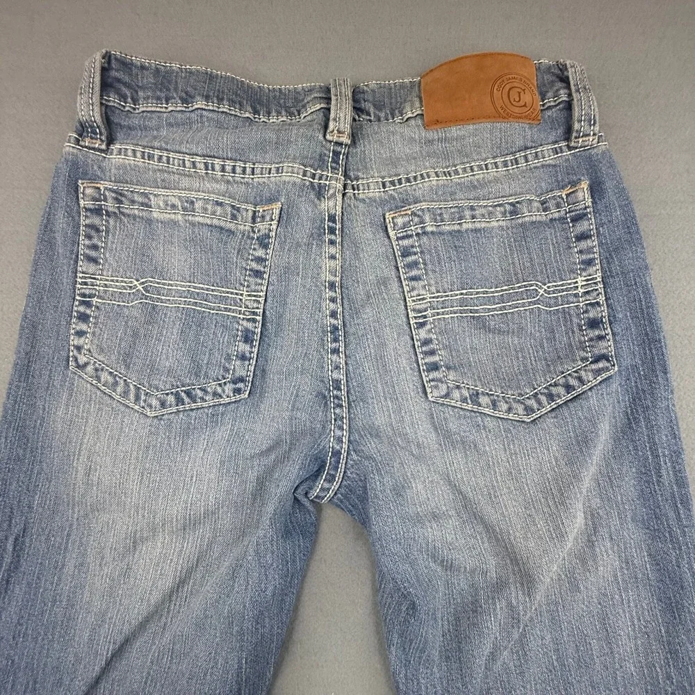 Cody James Jeans Mens 30x30 Blue Western Straight Leg Heavy Stitch Denim